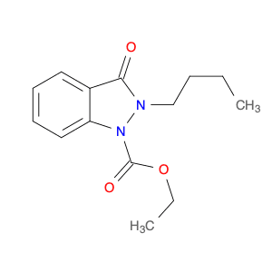 1H-Indazole-1-carboxylic acid, 2-butyl-2,3-dihydro-3-oxo-, ethyl ester
