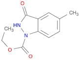 1H-Indazole-1-carboxylic acid, 2,3-dihydro-5-methyl-3-oxo-, ethyl ester