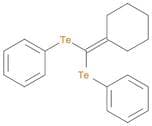 Benzene, [[cyclohexylidene(phenyltelluro)methyl]telluro]-