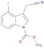 1H-Indole-1-carboxylic acid, 3-(cyanomethyl)-4-fluoro-, methyl ester