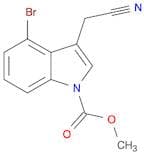 1H-Indole-1-carboxylic acid, 4-bromo-3-(cyanomethyl)-, methyl ester