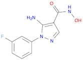 1H-Pyrazole-4-carboxamide, 5-amino-1-(3-fluorophenyl)-N-hydroxy-