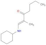 1-Hepten-3-one, 1-(cyclohexylamino)-2-methyl-, (E)-