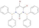2,4(1H,3H)-Pyrimidinedione, 5-bromo-1,3-bis(diphenylphosphino)-