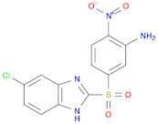 Benzenamine, 5-[(5-chloro-1H-benzimidazol-2-yl)sulfonyl]-2-nitro-