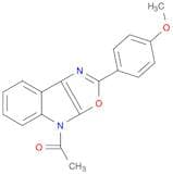 4H-Oxazolo[5,4-b]indole, 4-acetyl-2-(4-methoxyphenyl)-