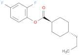 Cyclohexanecarboxylic acid, 4-propyl-, 2,4-difluorophenyl ester, trans-