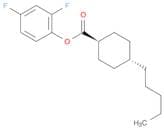 Cyclohexanecarboxylic acid, 4-pentyl-, 2,4-difluorophenyl ester, trans-