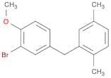 Benzene, 2-bromo-4-[(2,5-dimethylphenyl)methyl]-1-methoxy-