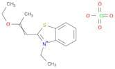 Benzothiazolium, 2-(2-ethoxy-1-propen-1-yl)-3-ethyl-, perchlorate (1:1)
