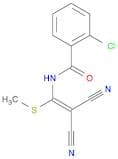 Benzamide, 2-chloro-N-[2,2-dicyano-1-(methylthio)ethenyl]-