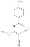 Benzamide, N-[2,2-dicyano-1-(methylthio)ethenyl]-4-methyl-