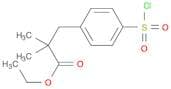 Benzenepropanoic acid,4-(chlorosulfonyl)-a,a-dimethyl-, ethyl ester