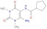 N-(6-Amino-1,3-dimethyl-2,4-dioxo-1,2,3,4-tetrahydropyrimidin-5-yl)cyclopentanecarboxamide