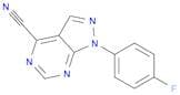 1-(4-Fluorophenyl)-1H-pyrazolo[3,4-d]pyrimidine-4-carbonitrile