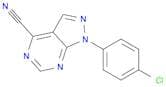 1-(4-Chlorophenyl)-1H-pyrazolo[3,4-d]pyrimidine-4-carbonitrile