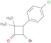 Cyclobutanone, 4-bromo-3-(4-chlorophenyl)-2,2-dimethyl-