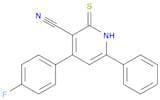 3-Pyridinecarbonitrile, 4-(4-fluorophenyl)-1,2-dihydro-6-phenyl-2-thioxo-