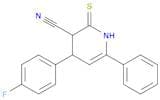 1,2,3,4-TETRAHYDRO-4-(4-FLUOROPHENYL)-6-PHENYL-2-THIOXO-3-PYRIDINECARBONITRILE