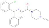 Piperazine, 1-[[1-(2-chlorophenyl)-3-isoquinolinyl]carbonyl]-4-methyl-