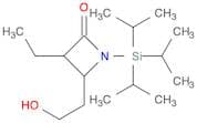 2-Azetidinone, 3-ethyl-4-(2-hydroxyethyl)-1-[tris(1-methylethyl)silyl]-