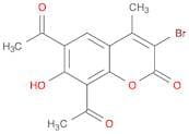 2H-1-Benzopyran-2-one, 6,8-diacetyl-3-bromo-7-hydroxy-4-methyl-