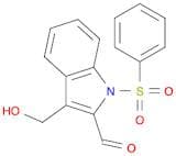 1H-Indole-2-carboxaldehyde, 3-(hydroxymethyl)-1-(phenylsulfonyl)-