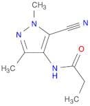 Propanamide, N-(5-cyano-1,3-dimethyl-1H-pyrazol-4-yl)-