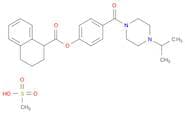1-Naphthalenecarboxylic acid, 1,2,3,4-tetrahydro-, 4-((4-(1-methylethyl)-1-piperazinyl)carbonyl)ph…