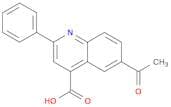 4-Quinolinecarboxylic acid, 6-acetyl-2-phenyl-