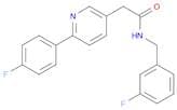 3-Pyridineacetamide, 6-(4-fluorophenyl)-N-[(3-fluorophenyl)methyl]-