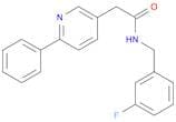 3-Pyridineacetamide, N-[(3-fluorophenyl)methyl]-6-phenyl-