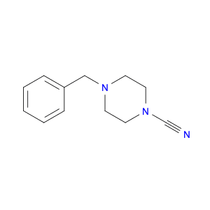 1-Piperazinecarbonitrile, 4-(phenylmethyl)-