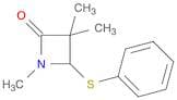 2-Azetidinone, 1,3,3-trimethyl-4-(phenylthio)-