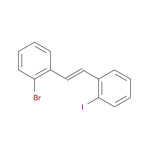 Benzene, 1-bromo-2-[(1Z)-2-(2-iodophenyl)ethenyl]-