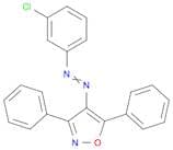 Isoxazole, 4-[(3-chlorophenyl)azo]-3,5-diphenyl-