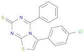 6-(4-Chlorophenyl)-4-phenyl-2H-thiazolo[3,2-a][1,3,5]triazine-2-thione
