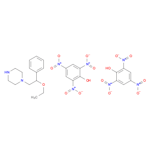 Piperazine, 1-(2-ethoxy-2-phenylethyl)-, compd. with 2,4,6-trinitrophenol(1:2)