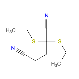 Pentanedinitrile, 2,2-bis(ethylthio)-