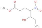 Heptanoic acid, 5-hydroxy-4-nitro-, methyl ester