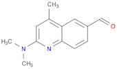 6-Quinolinecarboxaldehyde, 2-(dimethylamino)-4-methyl-