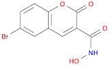 2H-1-Benzopyran-3-carboxamide, 6-bromo-N-hydroxy-2-oxo-