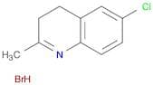 Quinoline, 6-chloro-3,4-dihydro-2-methyl-, hydrobromide