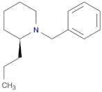 Piperidine, 1-(phenylmethyl)-2-propyl-, (S)-