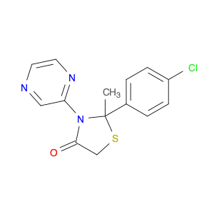 2-(4-Chlorophenyl)-2-(3-methylpyrazin-2-yl)thiazolidin-4-one