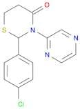 2-(4-Chlorophenyl)-5-(1,2,3,4-tetrahydropyrazin-2-yl)-4H-1,3-thiazin-4-one