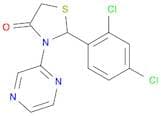 2-(2,4-Dichlorophenyl)-3-(pyrazin-2-yl)thiazolidin-4-one