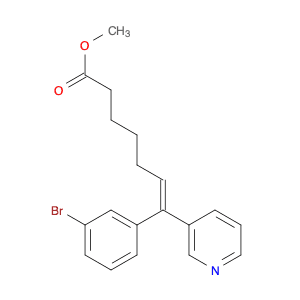 6-Heptenoic acid, 7-(3-bromophenyl)-7-(3-pyridinyl)-, methyl ester, (E)-