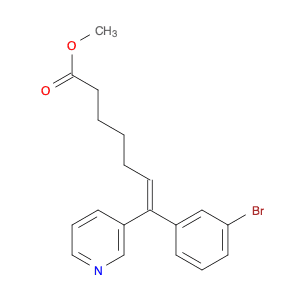 6-Heptenoic acid, 7-(3-bromophenyl)-7-(3-pyridinyl)-, methyl ester, (Z)-