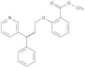 Benzoic acid, 2-[[3-phenyl-3-(3-pyridinyl)-2-propenyl]oxy]-, methyl ester